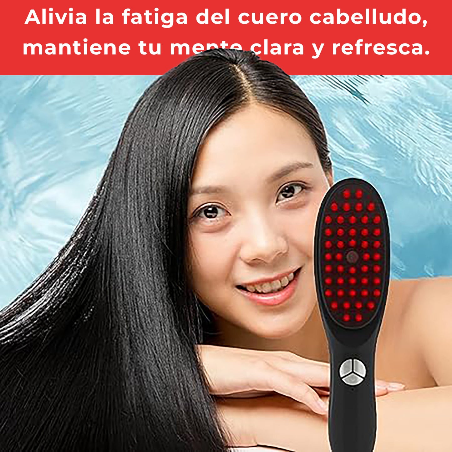 🔴🪮🔵Peine masajeador eléctrico Hailicare de 3 niveles, Cepillo masajeador para el cuero cabelludo, anticaída, terapia de luz de iones🔵🪮🔴