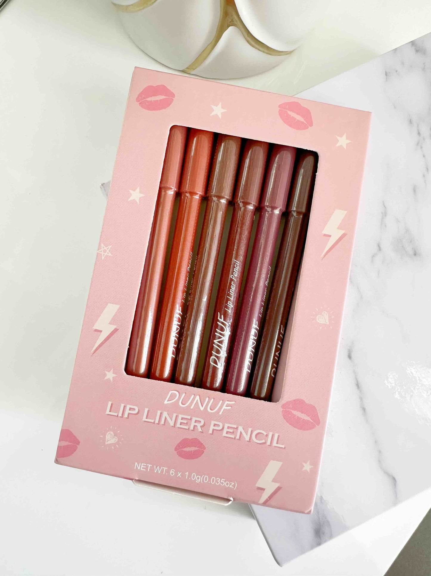 💄LABIAL LÍQUIDO CREMOSO MATE GLOSS - KIT DE 10 💄+  JUEGO DE 6 LÁPICES LABIALES DELINEADORES GRATIS! ⭐⭐⭐⭐⭐