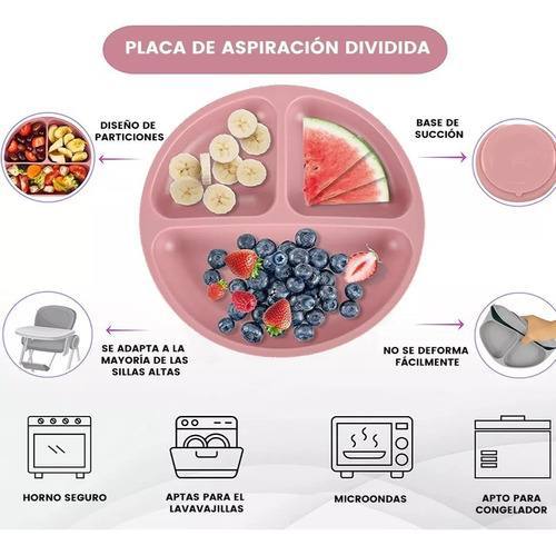 👶Juego de 8 piezas de alimentación🍝de silicona para bebés Y26