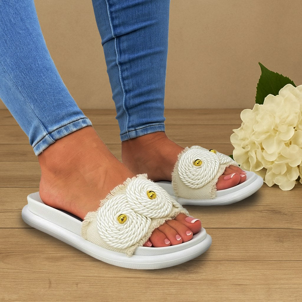 🌼✨SANDALIAS FLOR ARTESANAL CON SUELA IMPORTADA REF: 1019✨🌼