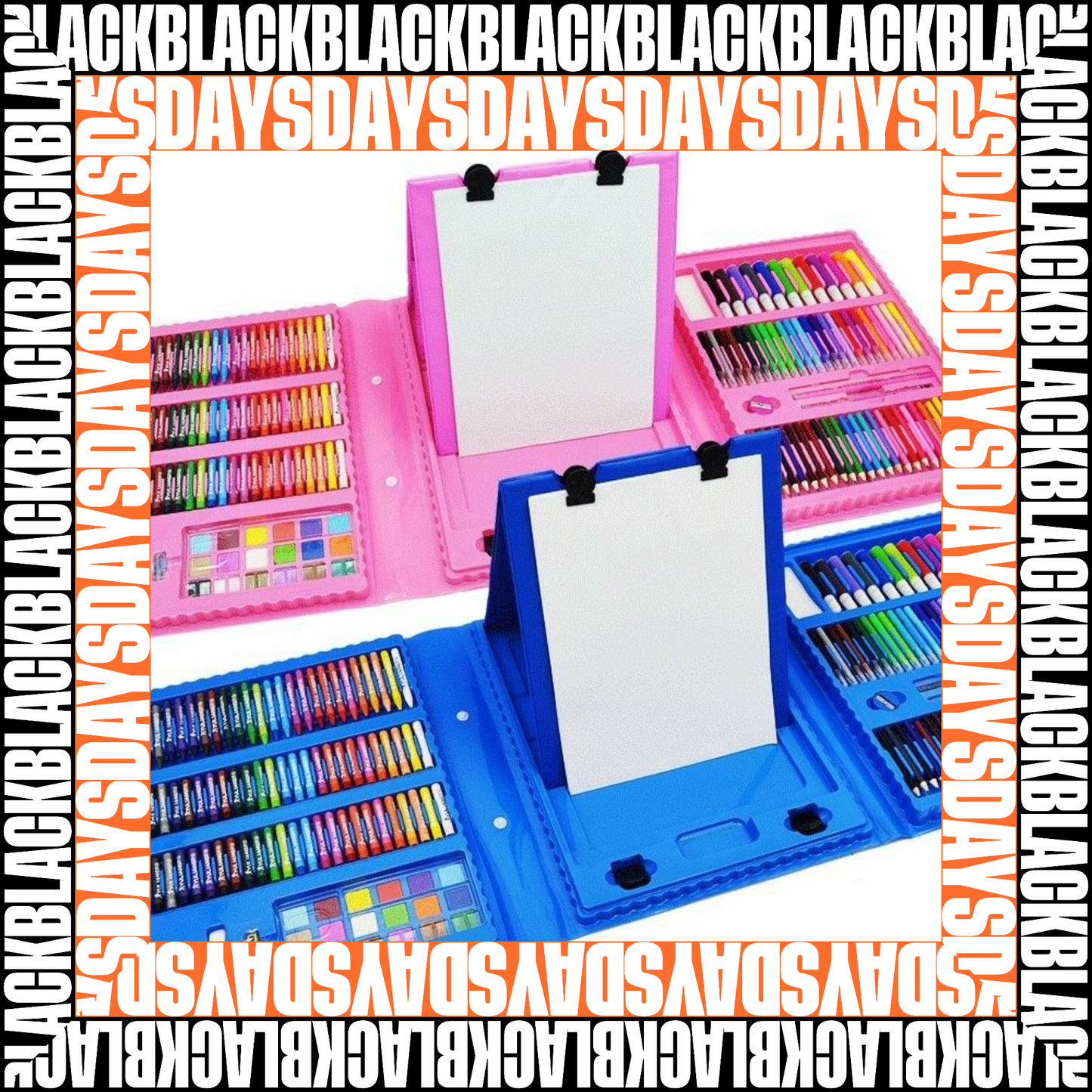 🎨OFERTA LIMITADA🚨SÚPER MEGA ART SET X208 PIEZAS✍🏻🖍️