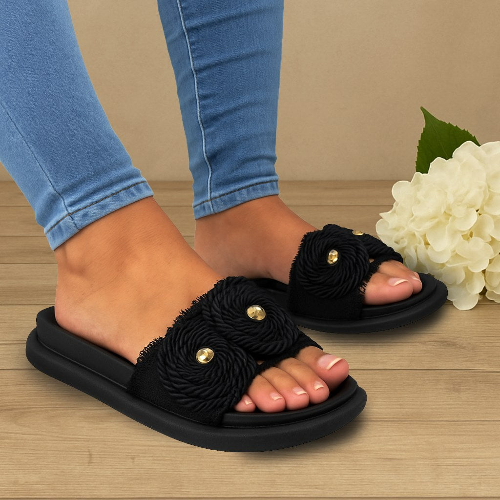 🌼✨SANDALIAS FLOR ARTESANAL CON SUELA IMPORTADA REF: 1019✨🌼