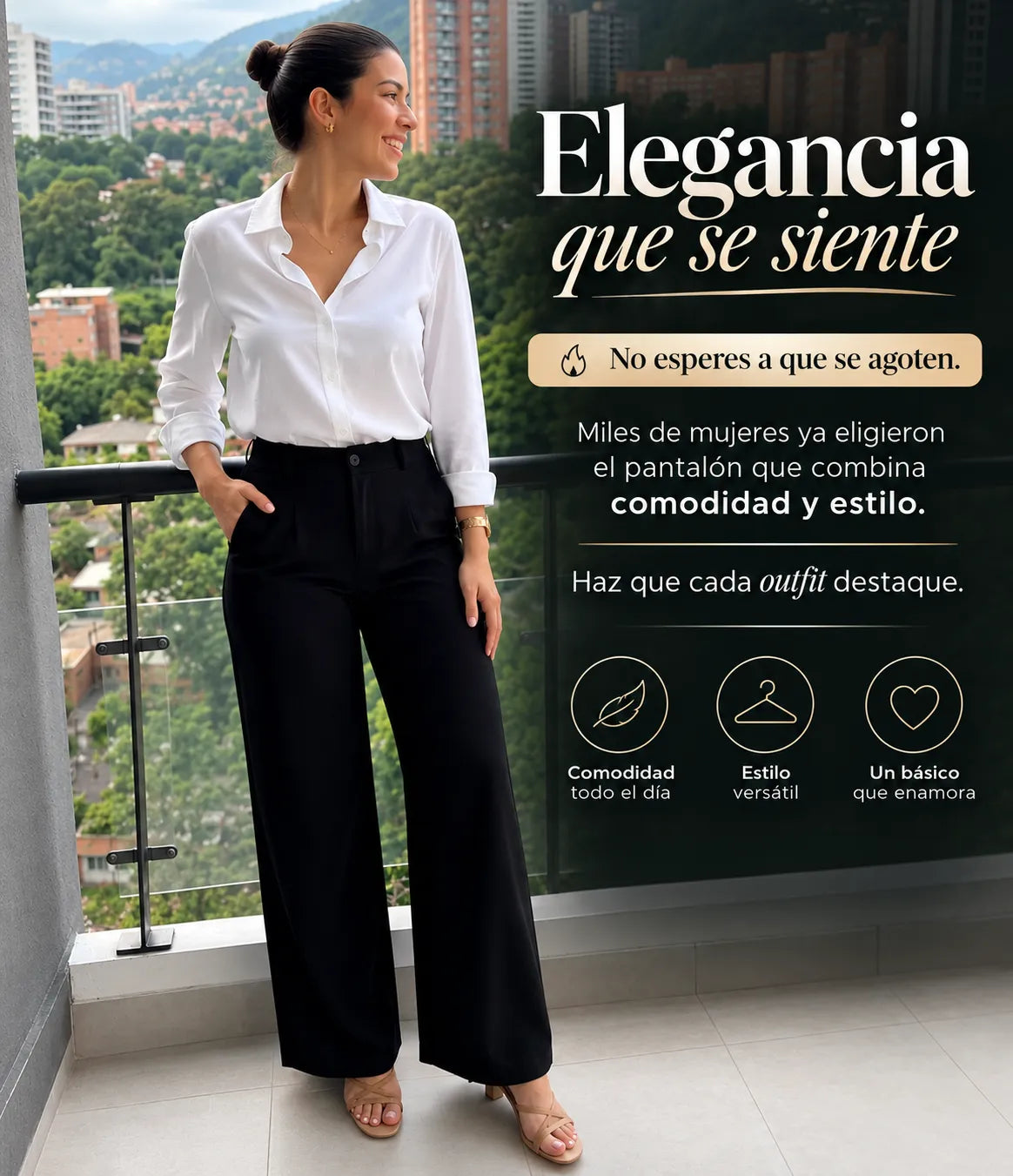 ✨💃Pantalón sastre silueta acampanada👖🔔