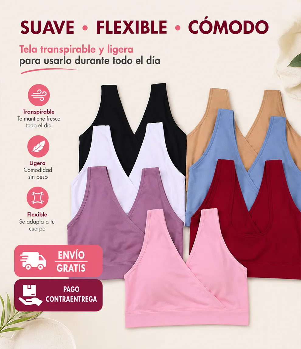 🔥BRASIER DE REALCE NATURAL SIN AROS | PROMO X3✨