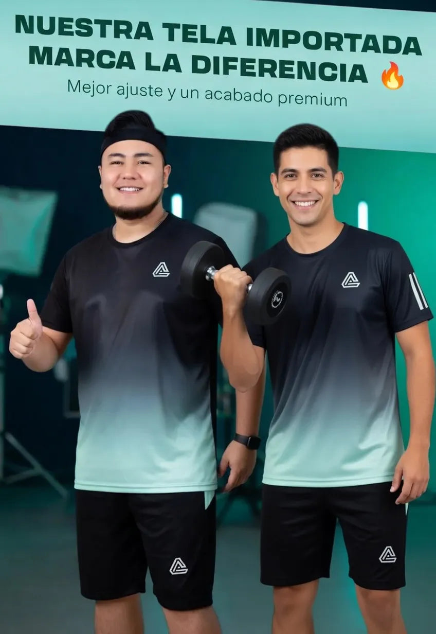 😎👌Conjunto AeroFit tela transpirable y ligera deportivo casual🏃‍♂️