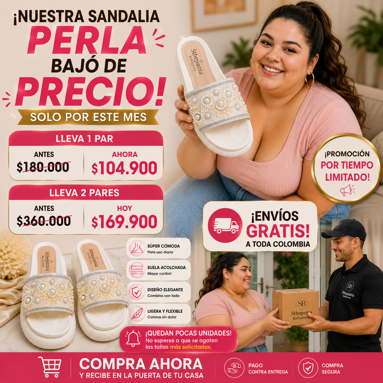 ✨Exclusiva Sandalias Perla Signature ⚡️💕tendencia 2026🌟👡