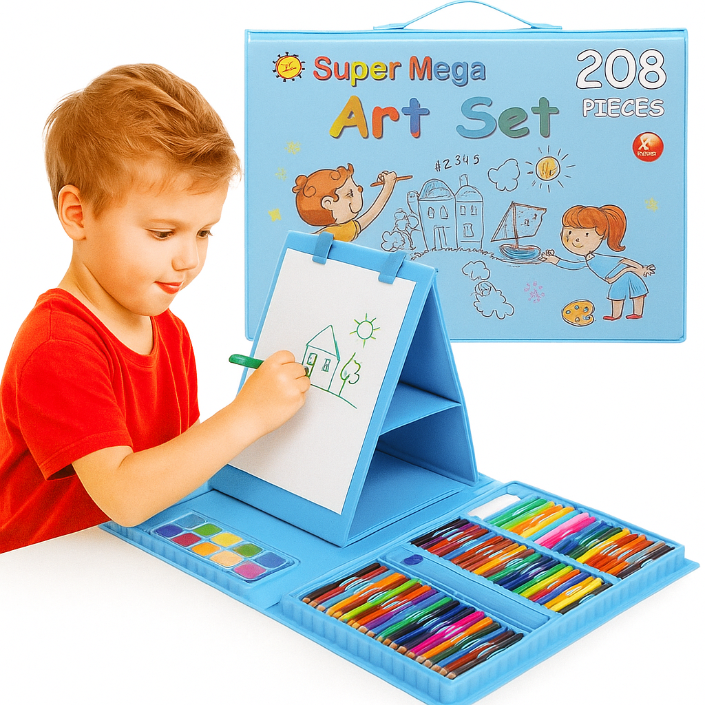 🎨OFERTA LIMITADA🚨SÚPER MEGA ART SET X208 PIEZAS✍🏻🖍️