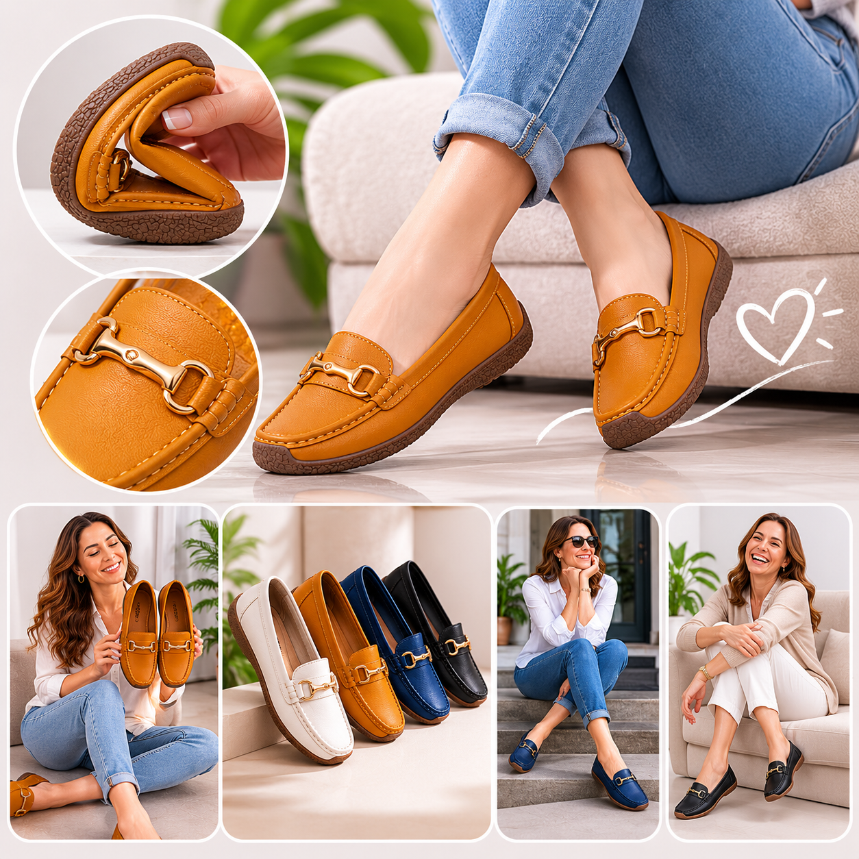 👠Exclusivo e Increibles💎Zapatos mocassin Conforta Style🌟