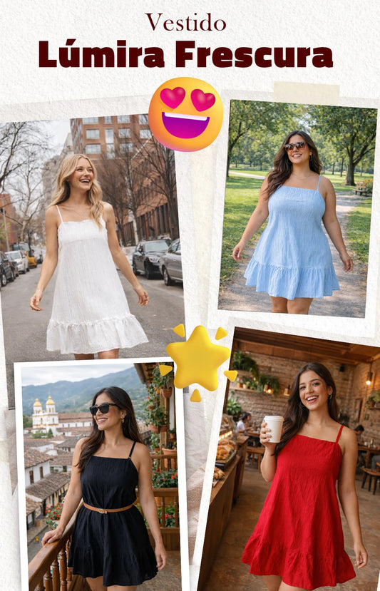 💎✨Vestido Lúmira frescura🌊 top coleccion 2026👗
