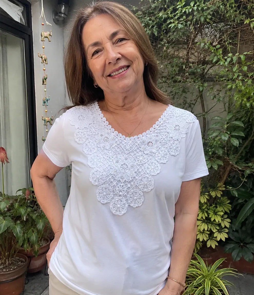 👚Blusa señorial de tela ligera y liviana✨