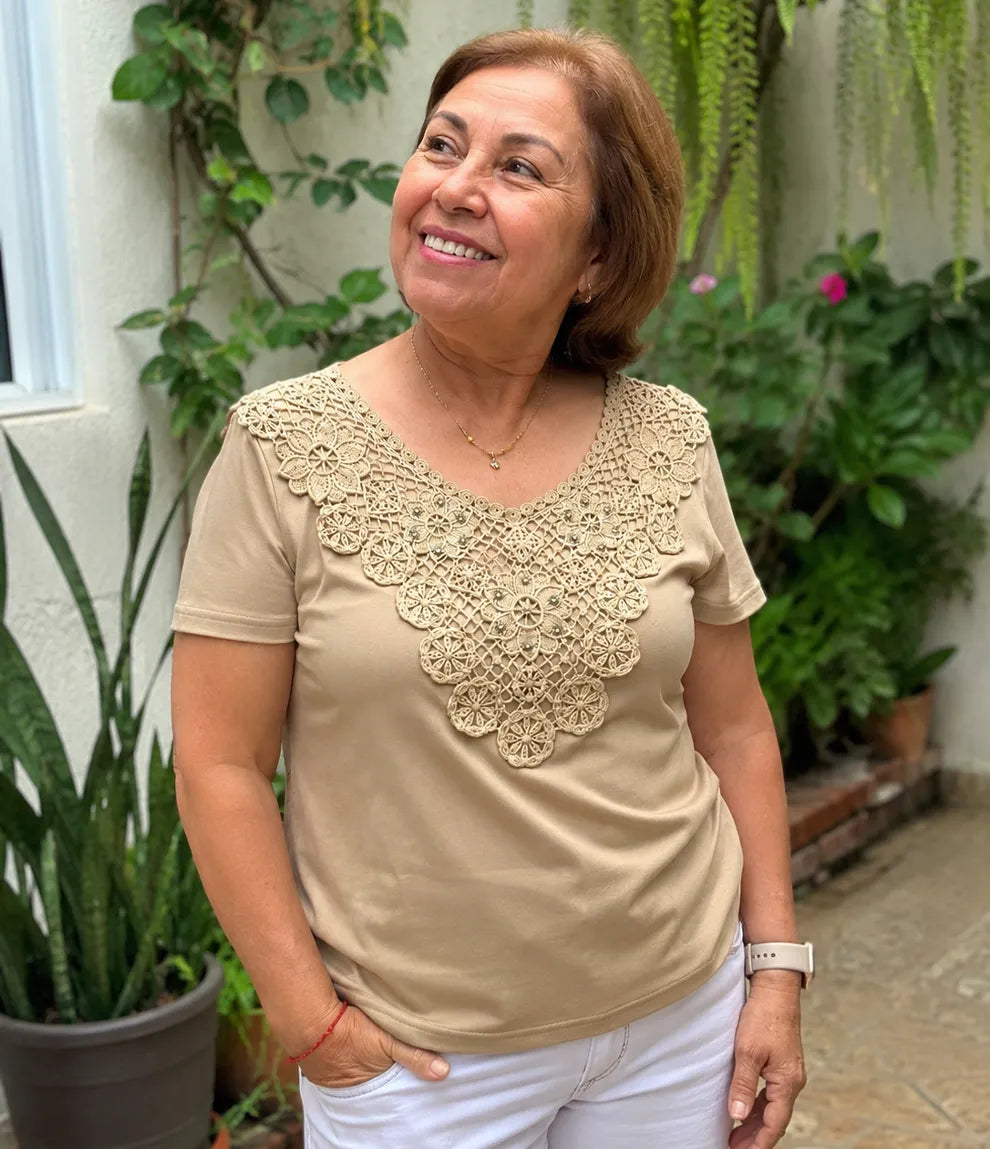 👚Blusa señorial de tela ligera y liviana✨