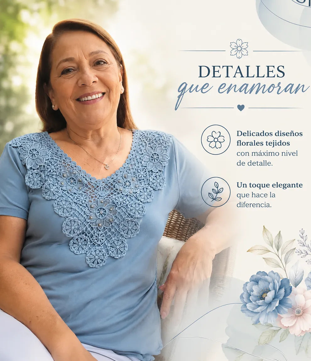 👚Blusa señorial de tela ligera y liviana✨
