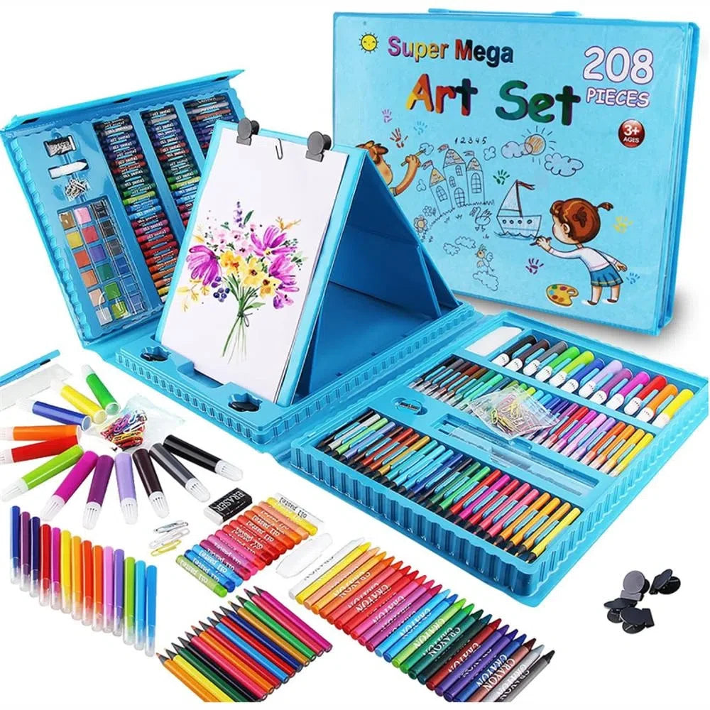 🎨SÚPER MEGA ART SET X208 PIEZAS✍🏻🖍️