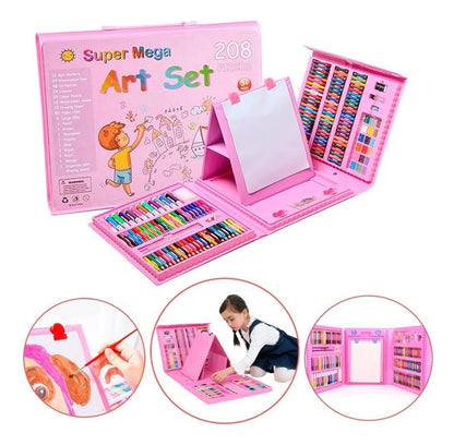 🎨OFERTA LIMITADA🚨SÚPER MEGA ART SET X208 PIEZAS✍🏻🖍️
